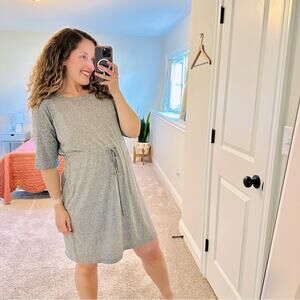 NWT Current/Elliott Gray Short Sleeve Mini Dress Medium